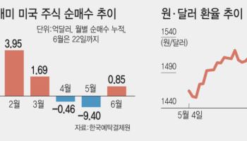 다시 미장 사는 서학개미…환율 상승 압력 가중