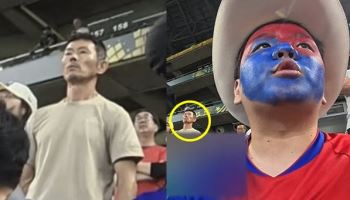 손흥민 父, 남아공전서 포착…"팔짱 낀 채 굳은 얼굴"