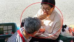 한동훈 '찰밥 할머니' 노점…철거 위기서 벗어났다