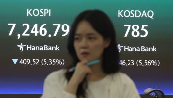 코스피-코스닥, 5% 이상 동반 하락