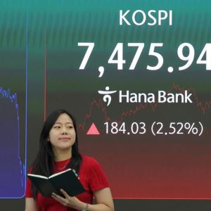 코스피, 2.52% 오른 7475.94...코스닥, 5.47% 오른 837.43p[마감]