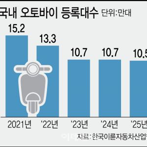 배달 늘어도 전기자전거에 밀려…설 곳 잃은 국내 오토바이