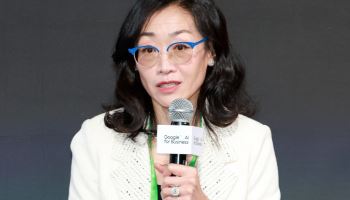 질의에 답하는 루스 선 구글 클라우드 코리아 사장