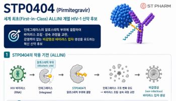 에스티팜, 에이즈 신약 'STP0404' 임상2a상 성공 '항바이러스 활성·내약성' 입증
