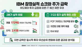 '충격' IBM 급락…실적발표날 확인할 세 가지