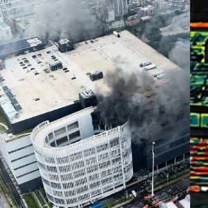 인천 쿠팡 화재 47시간째 '활활'…열화상 보니 내부 최대 300도