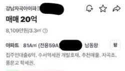 매매 20억 “집주인 대출 6억”…고가 아파트 ‘셀러파이낸싱' 확산되나