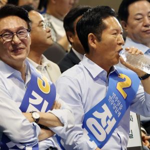 [속보]민주 당대표 부울경 경선...1500표 차로 정청래 1위