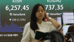 17.9% 너무 올랐나 차익실현에 코스피 5%대↓…코스닥은 2.4%↑