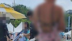 '여성 수영복' 입고 한강 수영장 찾은 남성…온라인 갑론을박