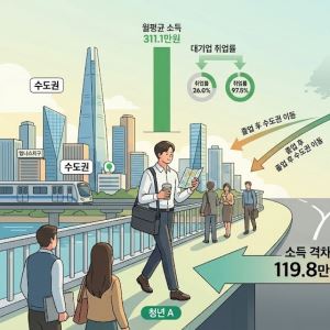 같은 지방 출신이라도…수도권 간 청년, 120만원 더 번다