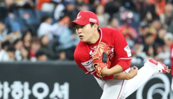 ‘해치 유니폼’ 입은 최민준, 6회 1사까지 노히트…SSG, LG 발목 잡았다