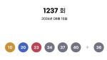 [속보]로또 1237회 당첨번호 '10·20·23·34·37·40'…보너스 '36'