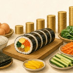 "서민 음식 김밥도 못 사 먹겠네"…가격 보니 '깜짝'
