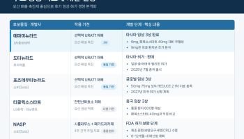 JW중외제약 ‘통풍 치료제’ 6mg 정면승부…글로벌 경쟁도 가속화