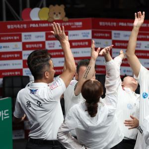 휴온스, PBA 팀리그 2라운드 6전 전승… 합계 7연승, 선두 질주
