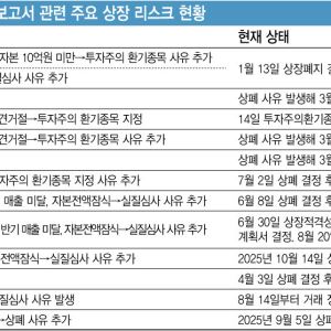 '시장 퇴출 위기' 몰린 바이오·헬스 기업은?…의견거절·상폐 사유 속출