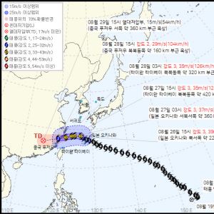 중국 향하는 태풍 '사우델'…제주도 간접 영향
