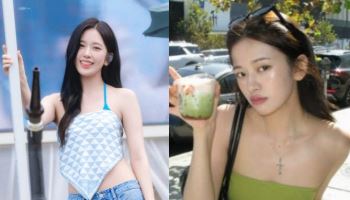 47만원 스카프를 몸에 둘렀다?…안유진표 반전 패션[누구템]