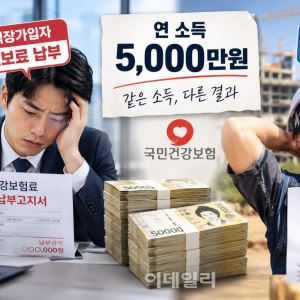 '건보료 ‘0원’…같은 5000만원 버는데 건보료 왜 이래?