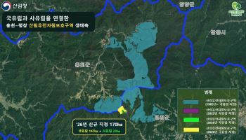 강원 평창~홍천 잇는 9300㏊ 생태축 연결됐다