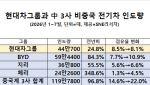 현대차그룹, 글로벌 전기차 판매 25% 늘었지만…中 공세에 점유율 하락