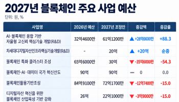 [단독]내년 블록체인 예산 300억원 안돼…제도화 전 되레 감액