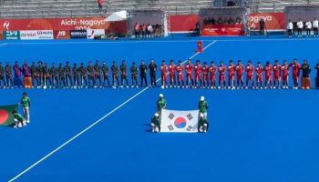 애국가 대신 북한 국가…男 하키, 황당 사고 딛고 방글라데시 5-0 완파
