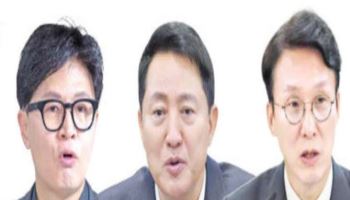 차기 대통령 선호도 '한동훈·오세훈·김민석' 3강…조국·강훈식 뒤이어