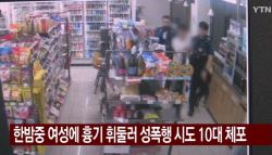 길가던 여성 찌르고 성폭행 시도한 10대…긴급체포