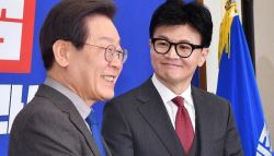 좌아하게 李대통령에 한동훈 '좌려' 크다