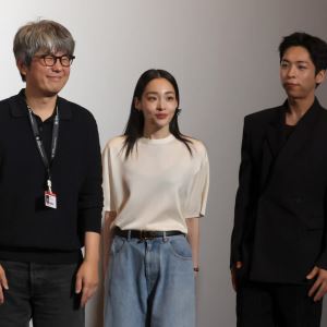 [포토]제31회 부산국제영화제 개막작 낮과 밤은 서로에게’  기자회견 참석하는 김종관 감독-김민화-주...