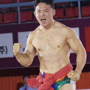 마지막 판 밭다리로 끝냈다…김성하, 통산 두 번째 소백장사