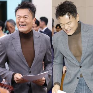 "파격적이다"…박진영, 국감 '시스루' 패션 화제