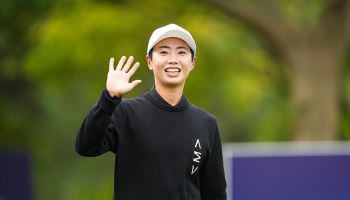 BMW 레이디스 챔피언십 안나린 손인사 장면
