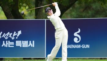 BMW 레이디스 챔피언십 박민지 티샷 연습