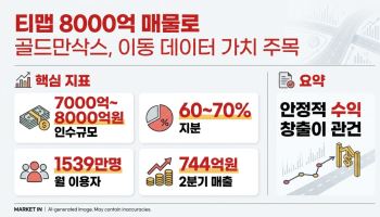 "무료 내비에 8000억?"…골드만삭스가 '티맵' 사려는 이유[마켓인]